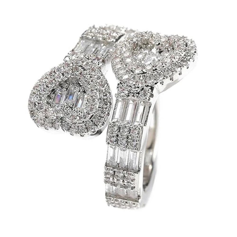 Double Heart Ring - Picture 2 of 3